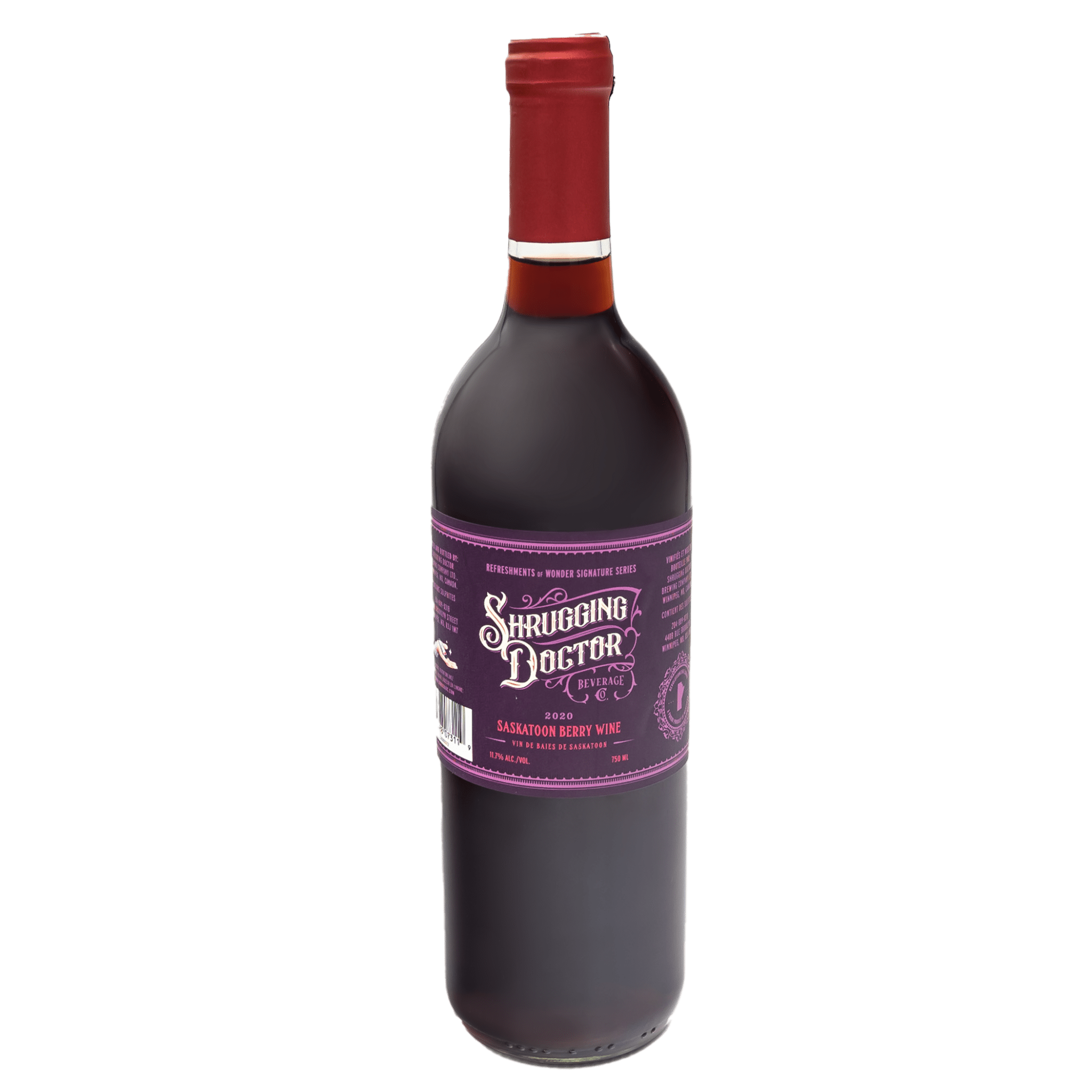 Saskatoon Berry Wine Shrugging Doctor Beverage Company